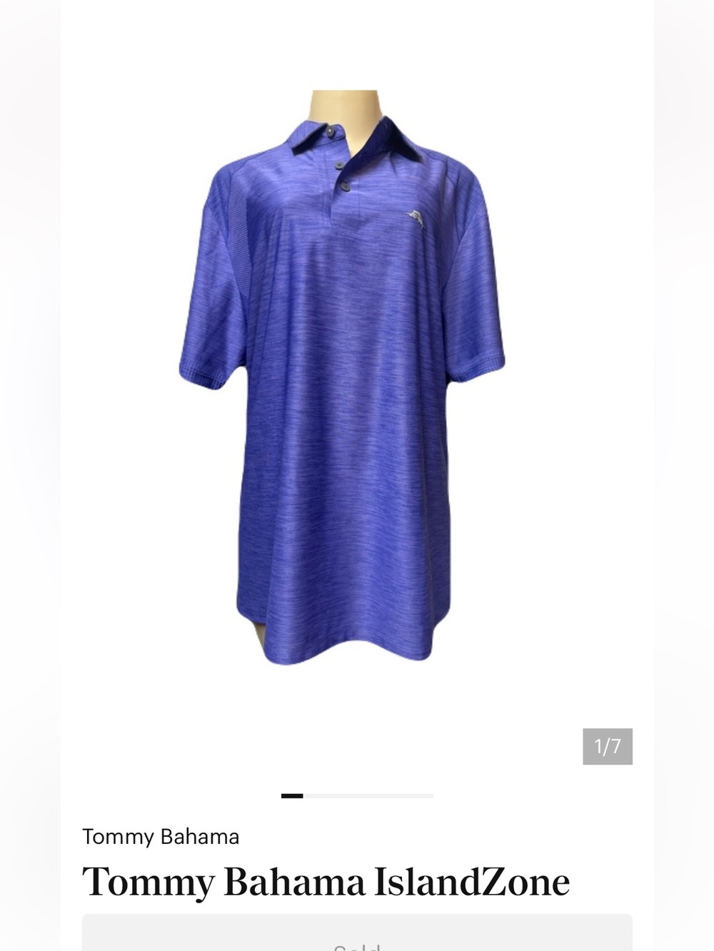 Tommy Bahama Men's IslandZone Polo in Royal Purple